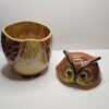 Vintage Metlox Poppytrail Owl Cookie Jar - California Pottery - Image 2