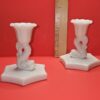 Vintage Westmoreland Dolphin/Koi Fish Candleholders (Set of 2) - Image 2