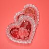 Enesco German Crystal Heart Trinket Dish