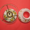 Vintage Floral Hurricane Lamp - Image 2